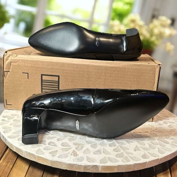 Vionic Madison Mia Orthotic Support Patent Leather Heel Pumps Size 8.5 Block Hee - Picture 8 of 9